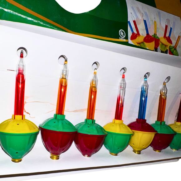 Replacement Bubble Christmas Bulbs – Multi Color – Lot of 7 – C7 Base - Picture 2 of 8